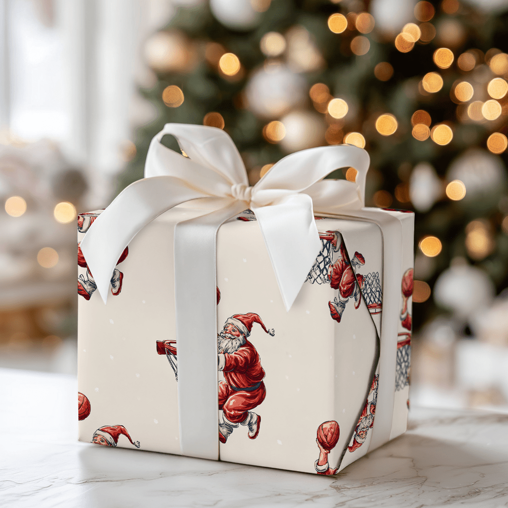 Hoop It Santa - Wrapping Paper - Aspen & Arlo