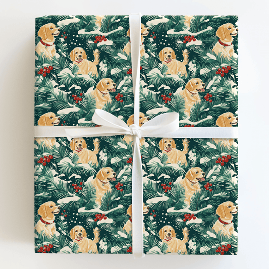 Paws in the Pines - Wrapping Paper - Aspen & Arlo