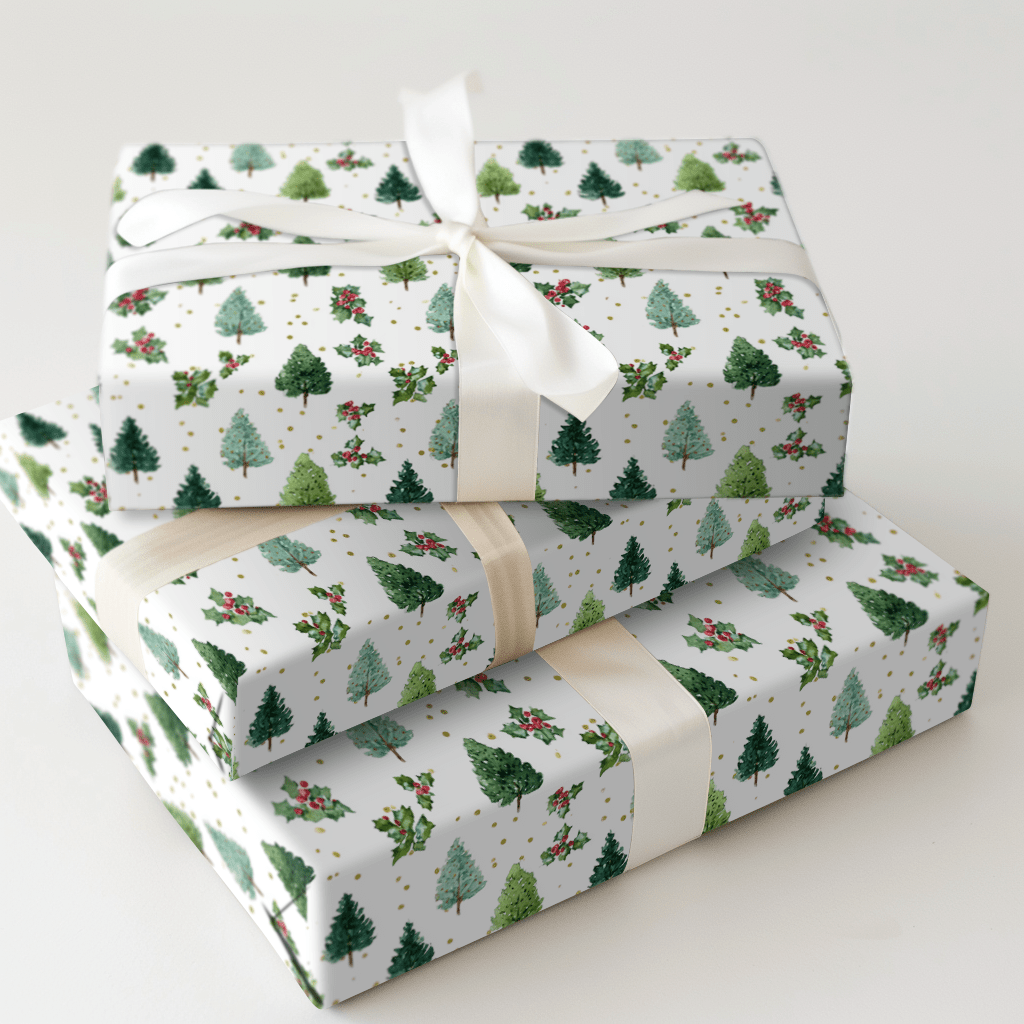 Everett Evergreen - Wrapping Paper - Aspen & Arlo