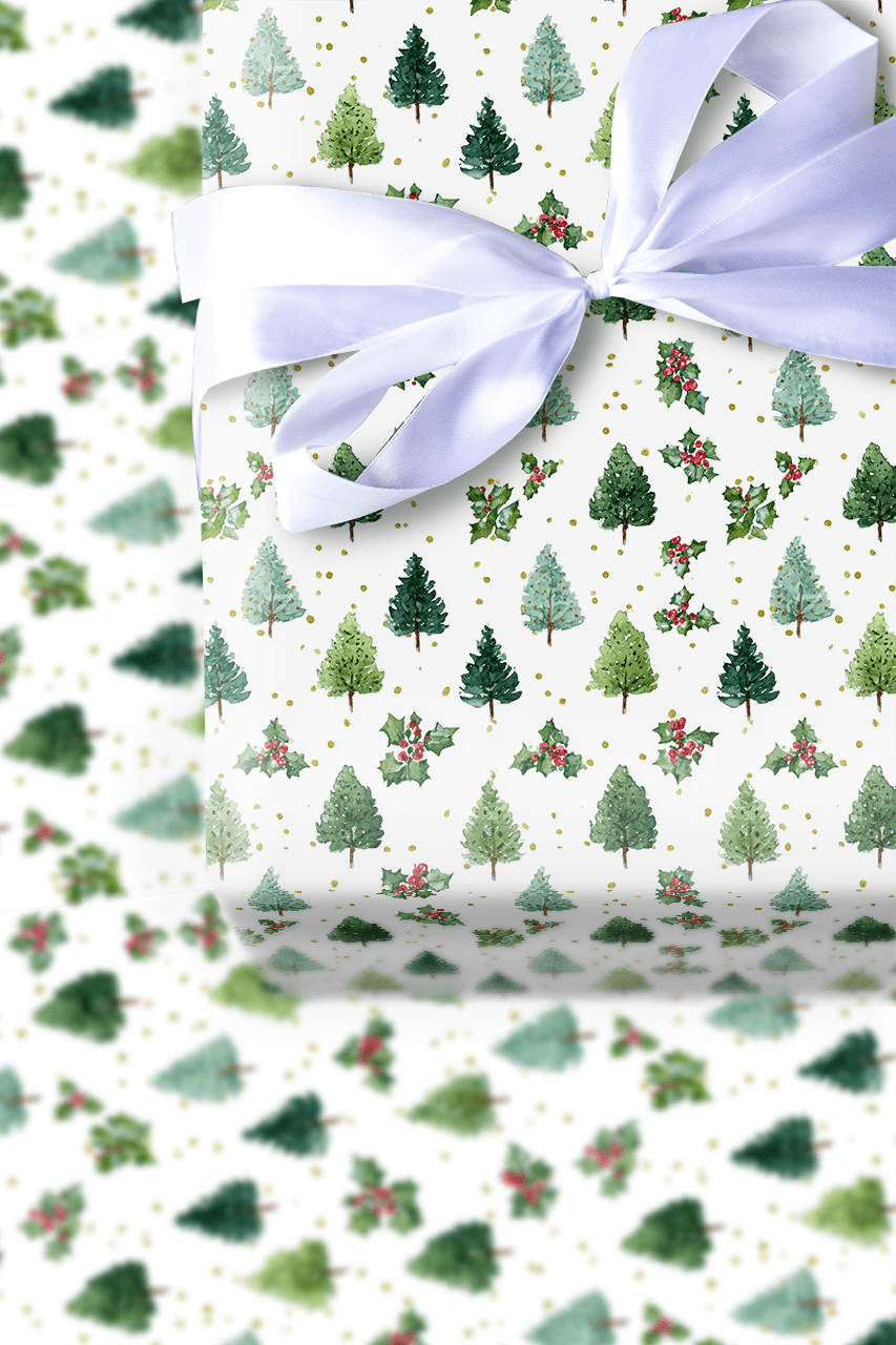 Everett Evergreen - Wrapping Paper - Aspen & Arlo