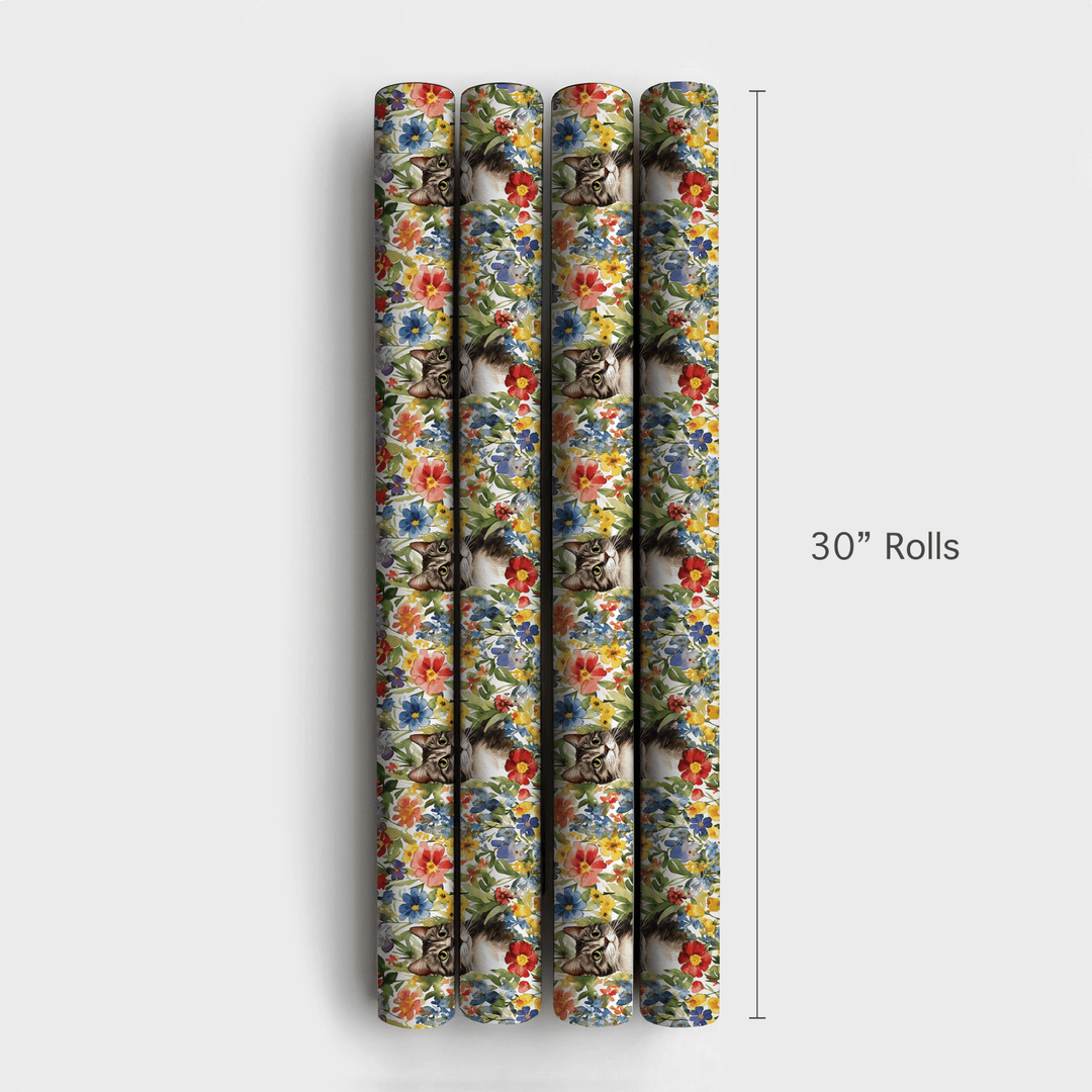 Garden Day with the Domestic Shorthair - Wrapping Paper - Aspen & Arlo