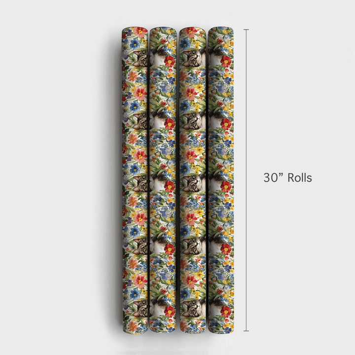 Garden Day with the Domestic Shorthair - Wrapping Paper - Aspen & Arlo
