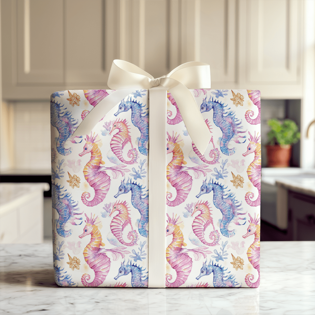 Horse of the Sea - Wrapping Paper - Aspen & Arlo