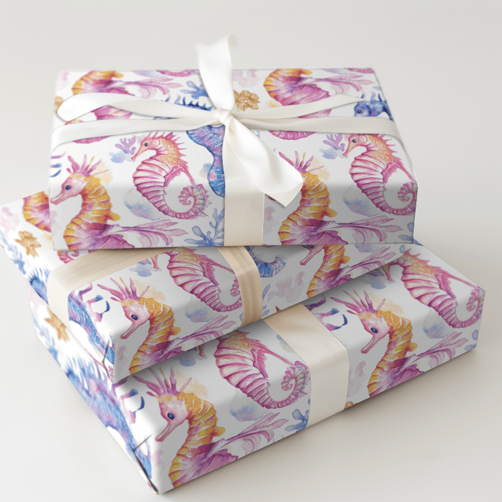 Horse of the Sea - Wrapping Paper - Aspen & Arlo