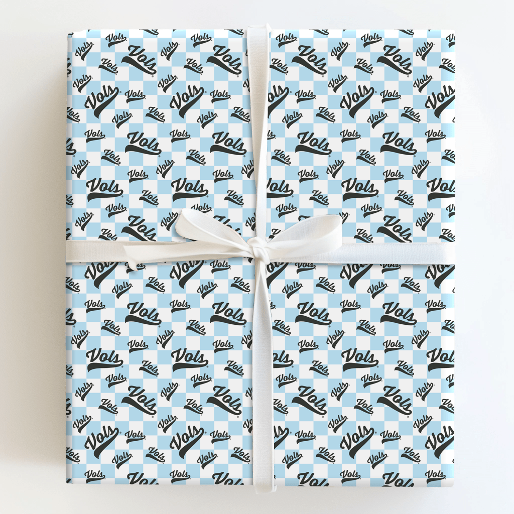 Checkered Vols - Wrapping Paper - Aspen & Arlo