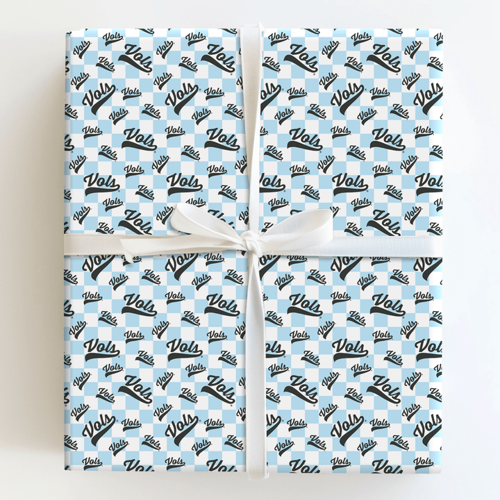 Checkered Vols - Wrapping Paper - Aspen & Arlo