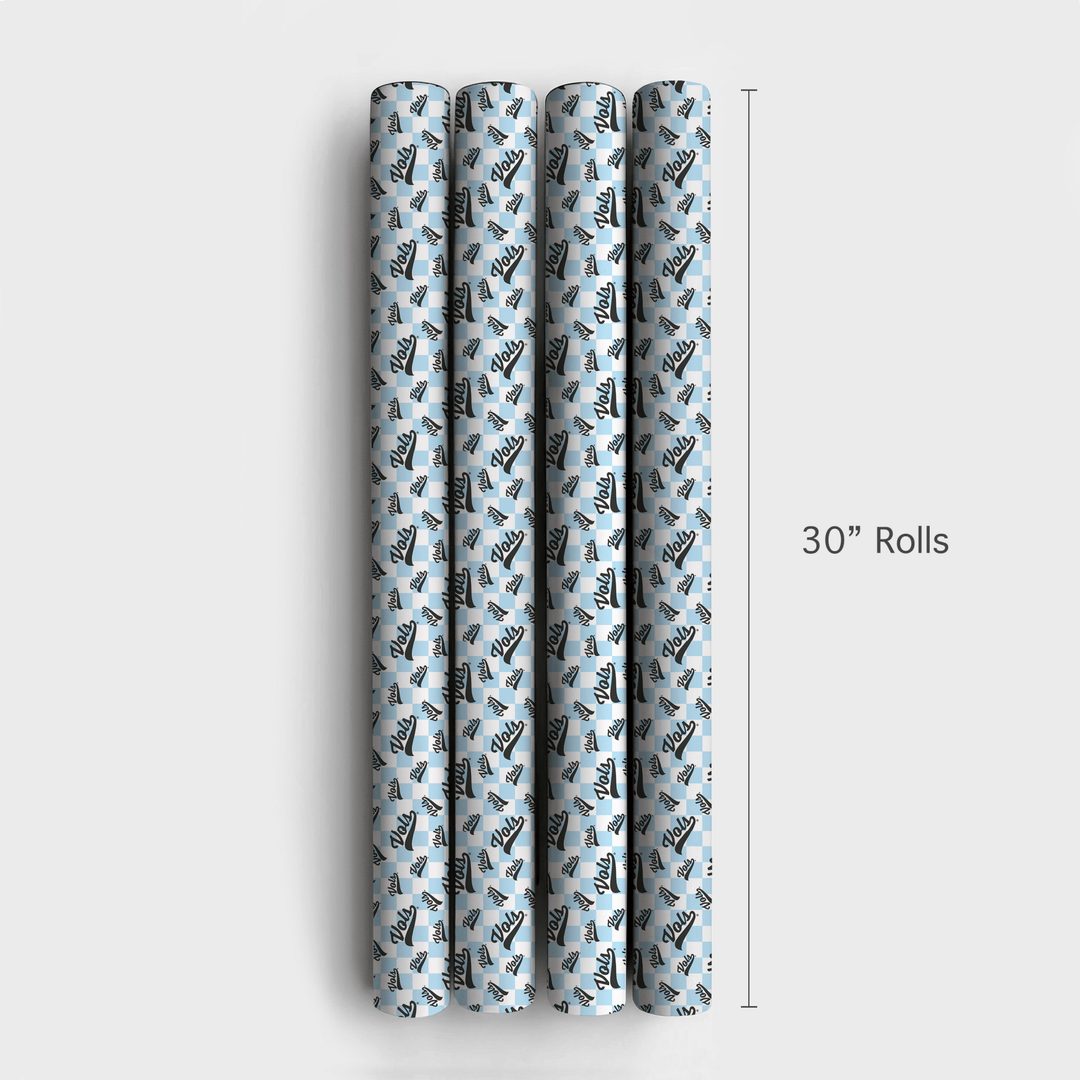 Checkered Vols - Wrapping Paper - Aspen & Arlo