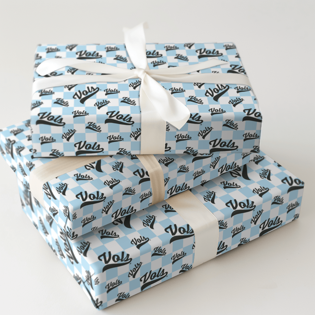 Checkered Vols - Wrapping Paper - Aspen & Arlo