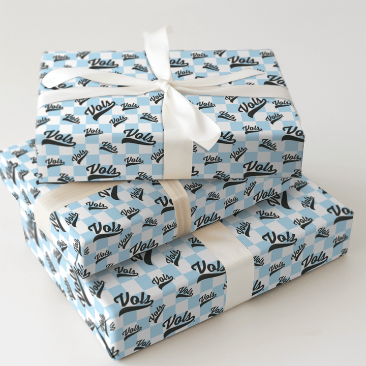 Checkered Vols - Wrapping Paper - Aspen & Arlo