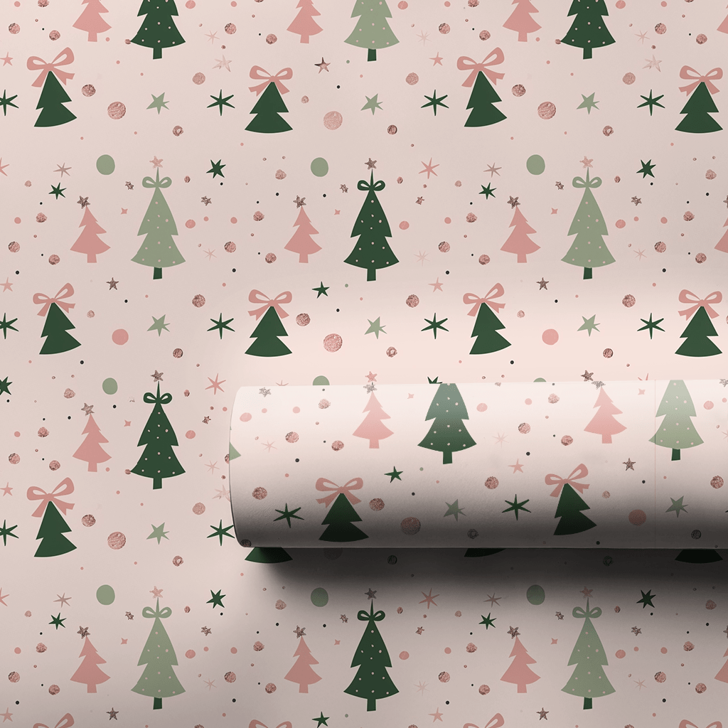 Bowtie Trees - Wrapping Paper - Aspen & Arlo