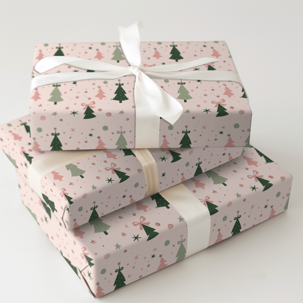 Bowtie Trees - Wrapping Paper - Aspen & Arlo