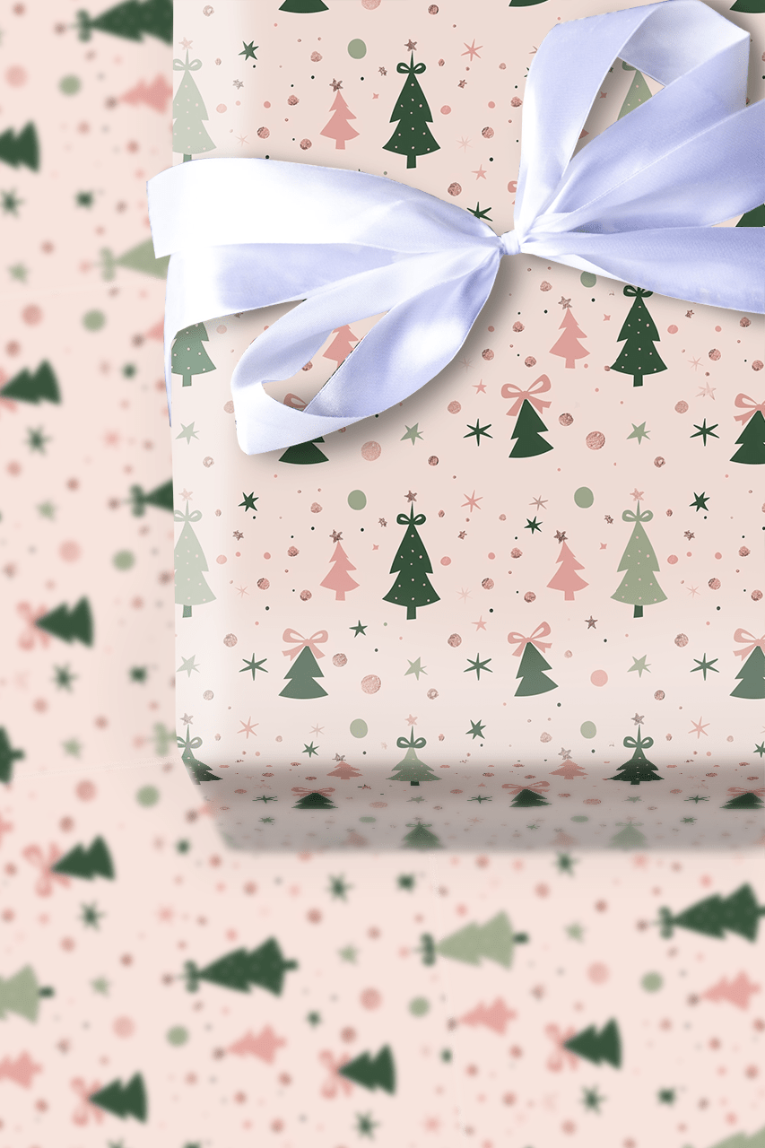 Bowtie Trees - Wrapping Paper - Aspen & Arlo