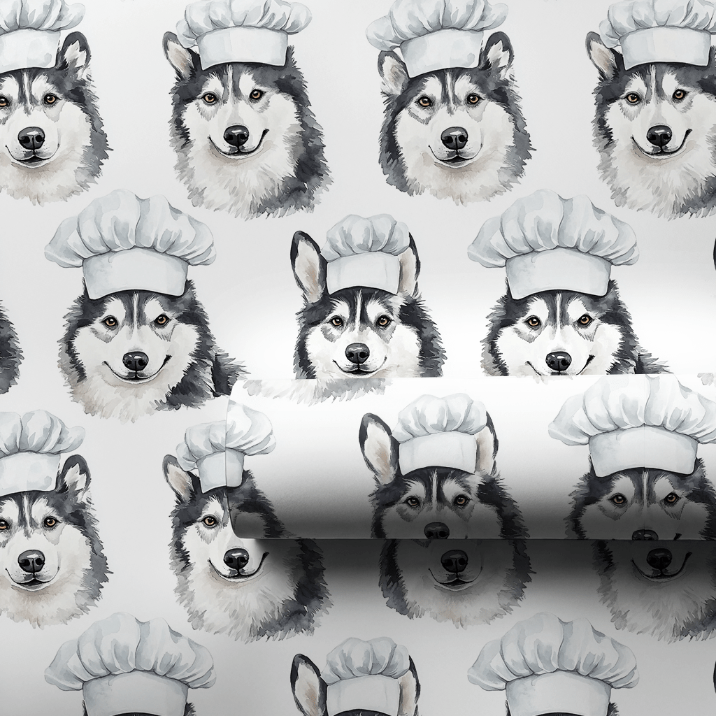 Cooking with the Huskey - Wrapping Paper - Aspen & Arlo