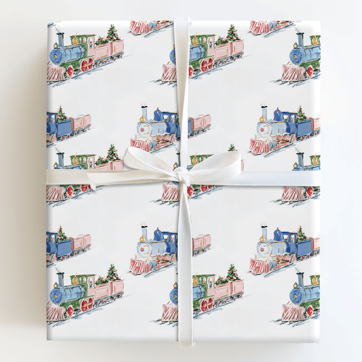 Truman Train - Wrapping Paper - Aspen & Arlo