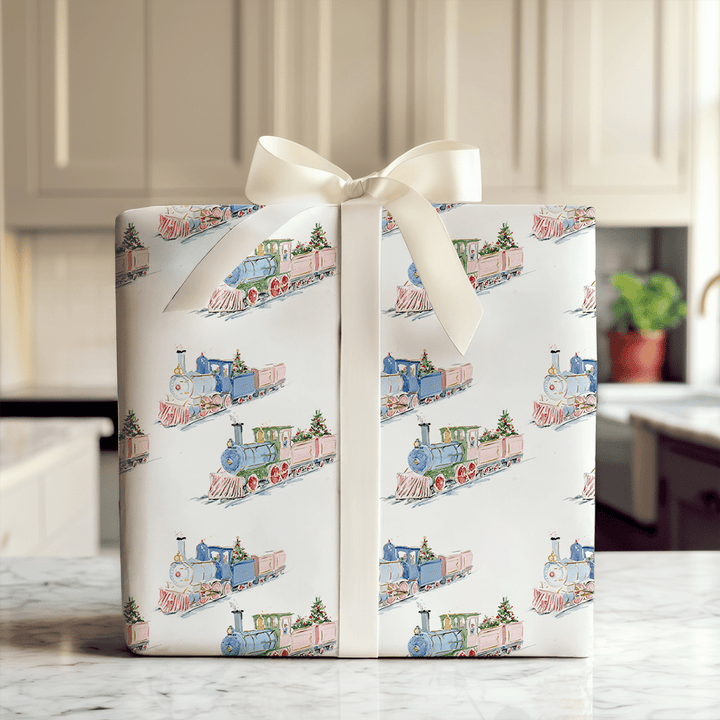 Truman Train - Wrapping Paper - Aspen & Arlo
