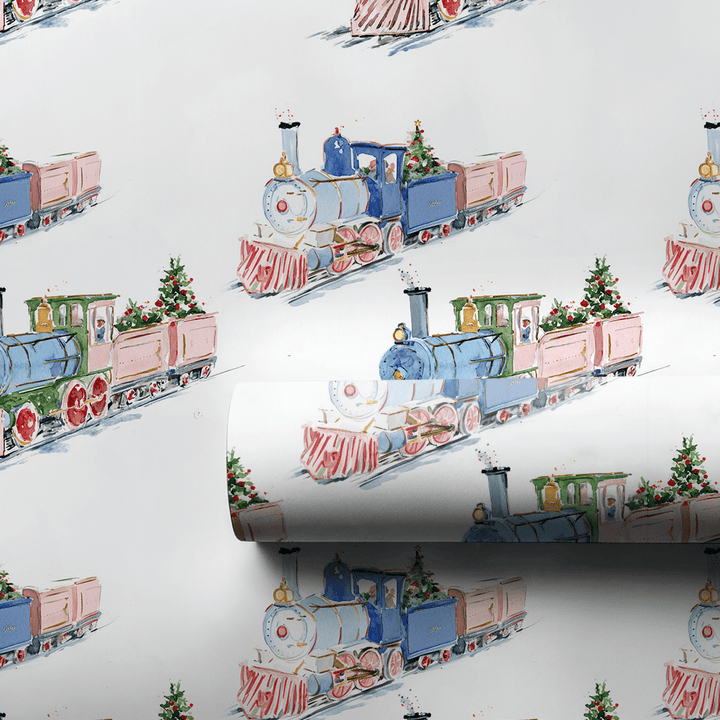 Truman Train - Wrapping Paper - Aspen & Arlo