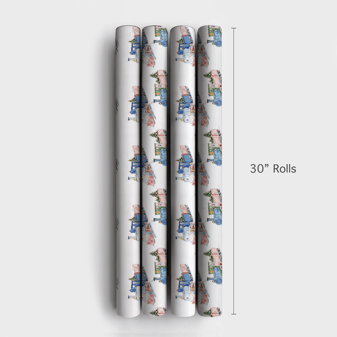 Truman Train - Wrapping Paper - Aspen & Arlo
