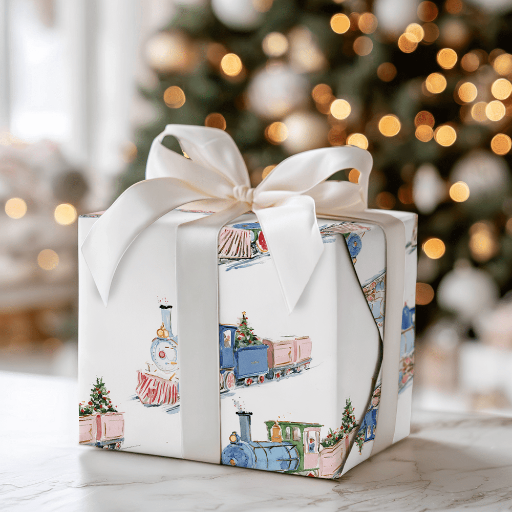 Truman Train - Wrapping Paper - Aspen & Arlo