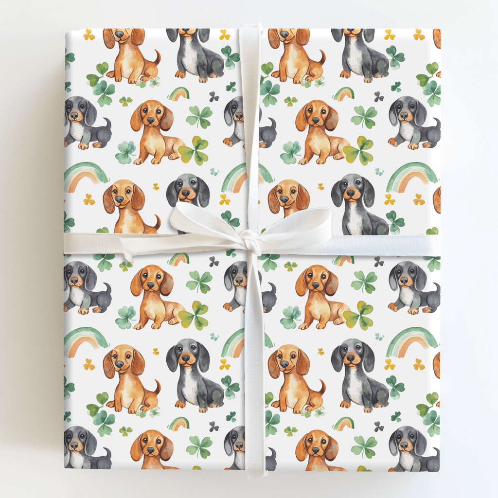 Rainbows with the Dachshund - Wrapping Paper - Aspen & Arlo