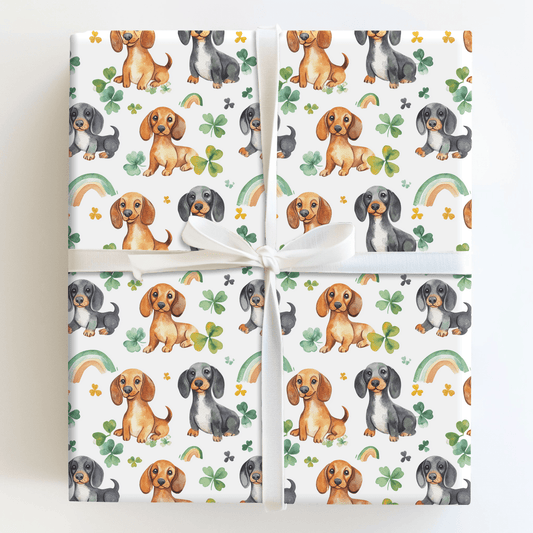 Rainbows with the Dachshund - Wrapping Paper - Aspen & Arlo