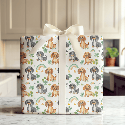 Rainbows with the Dachshund - Wrapping Paper - Aspen & Arlo