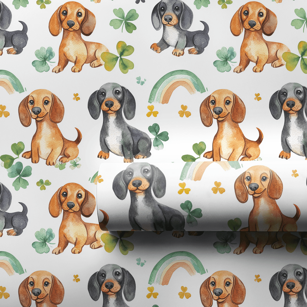 Rainbows with the Dachshund - Wrapping Paper - Aspen & Arlo