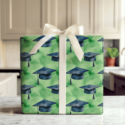 Green Grad - Wrapping Paper - Aspen & Arlo