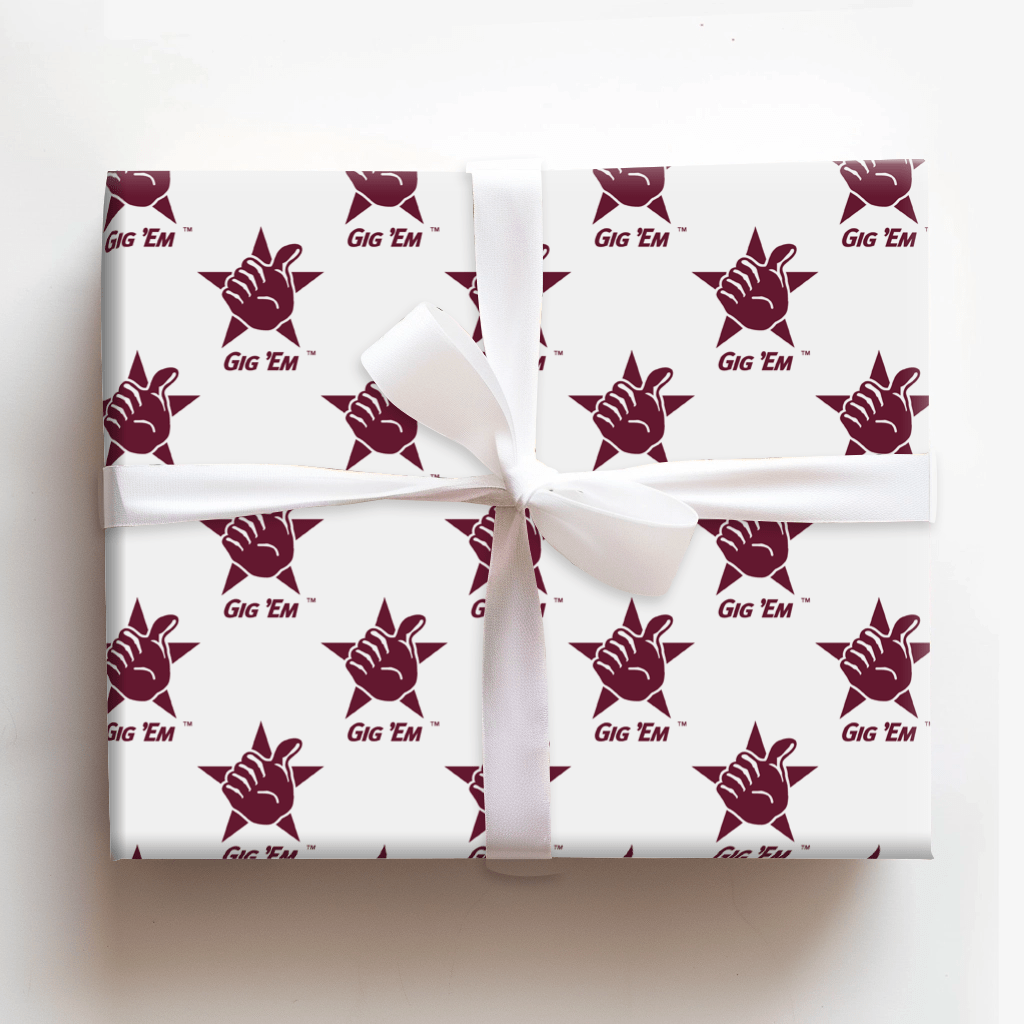 Gig Em - Wrapping Paper - Aspen & Arlo