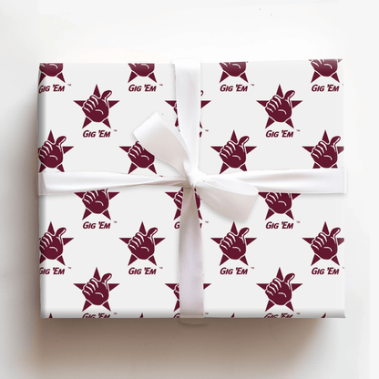 Gig Em - Wrapping Paper - Aspen & Arlo