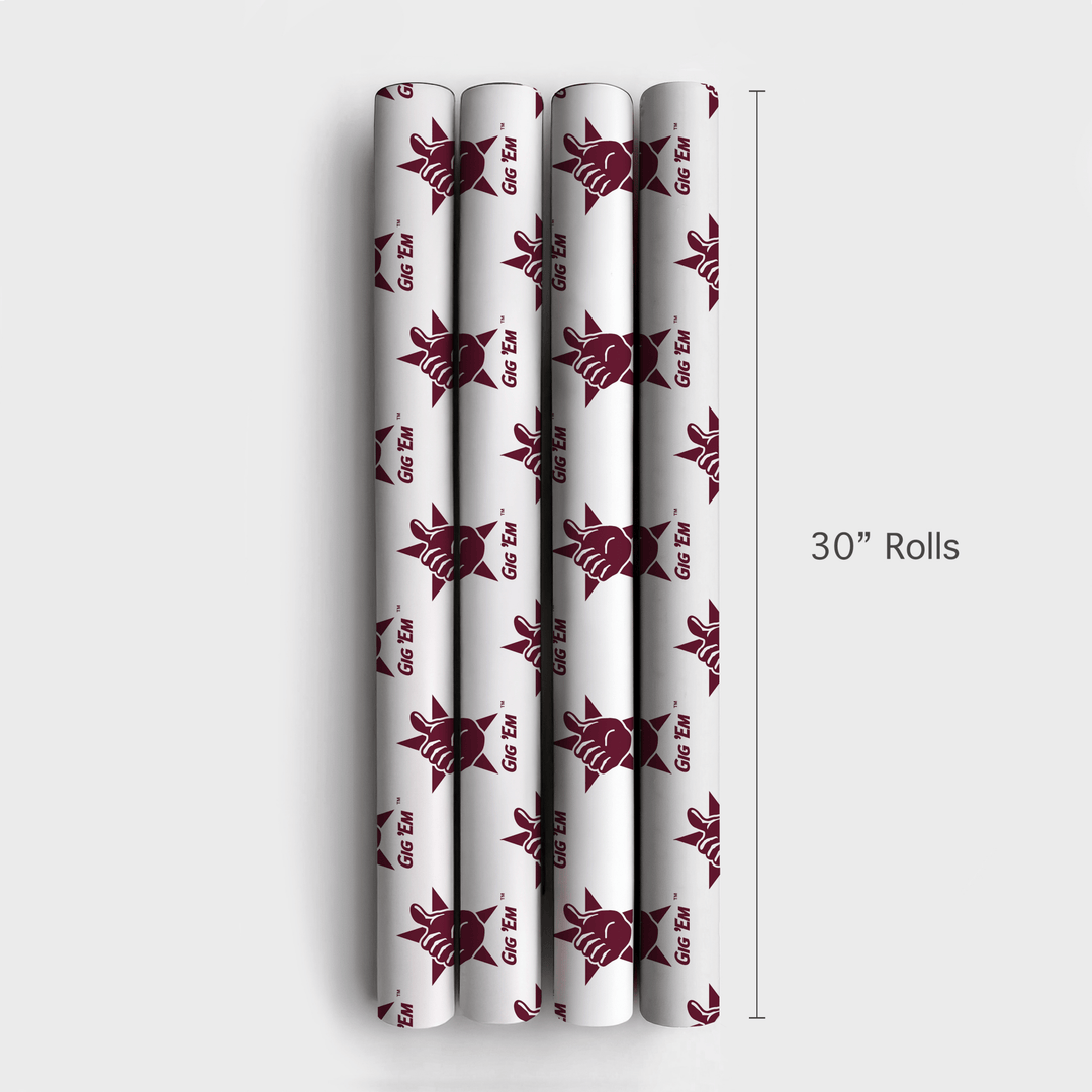 Gig Em - Wrapping Paper - Aspen & Arlo