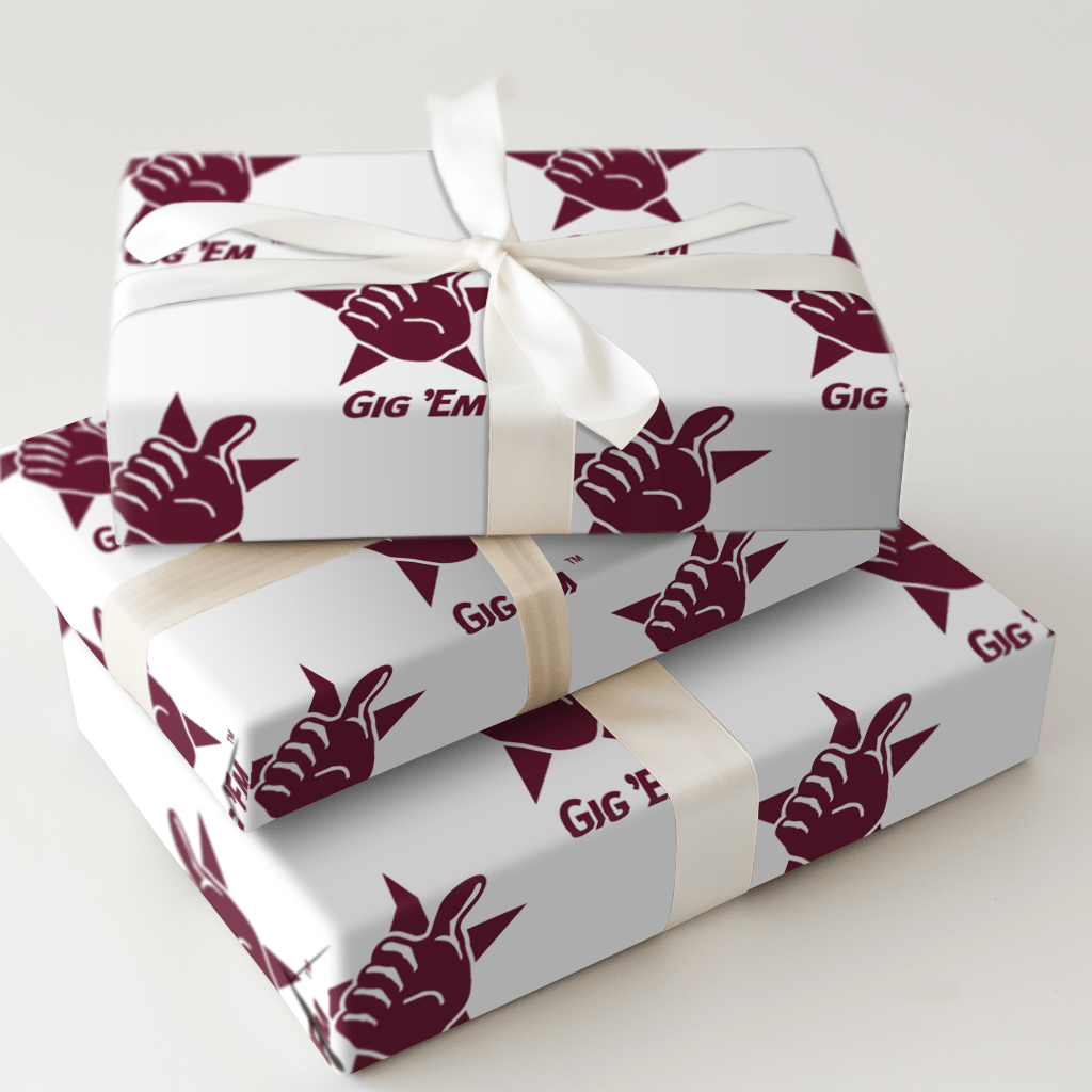 Gig Em - Wrapping Paper - Aspen & Arlo