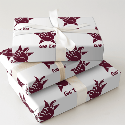 Gig Em - Wrapping Paper - Aspen & Arlo