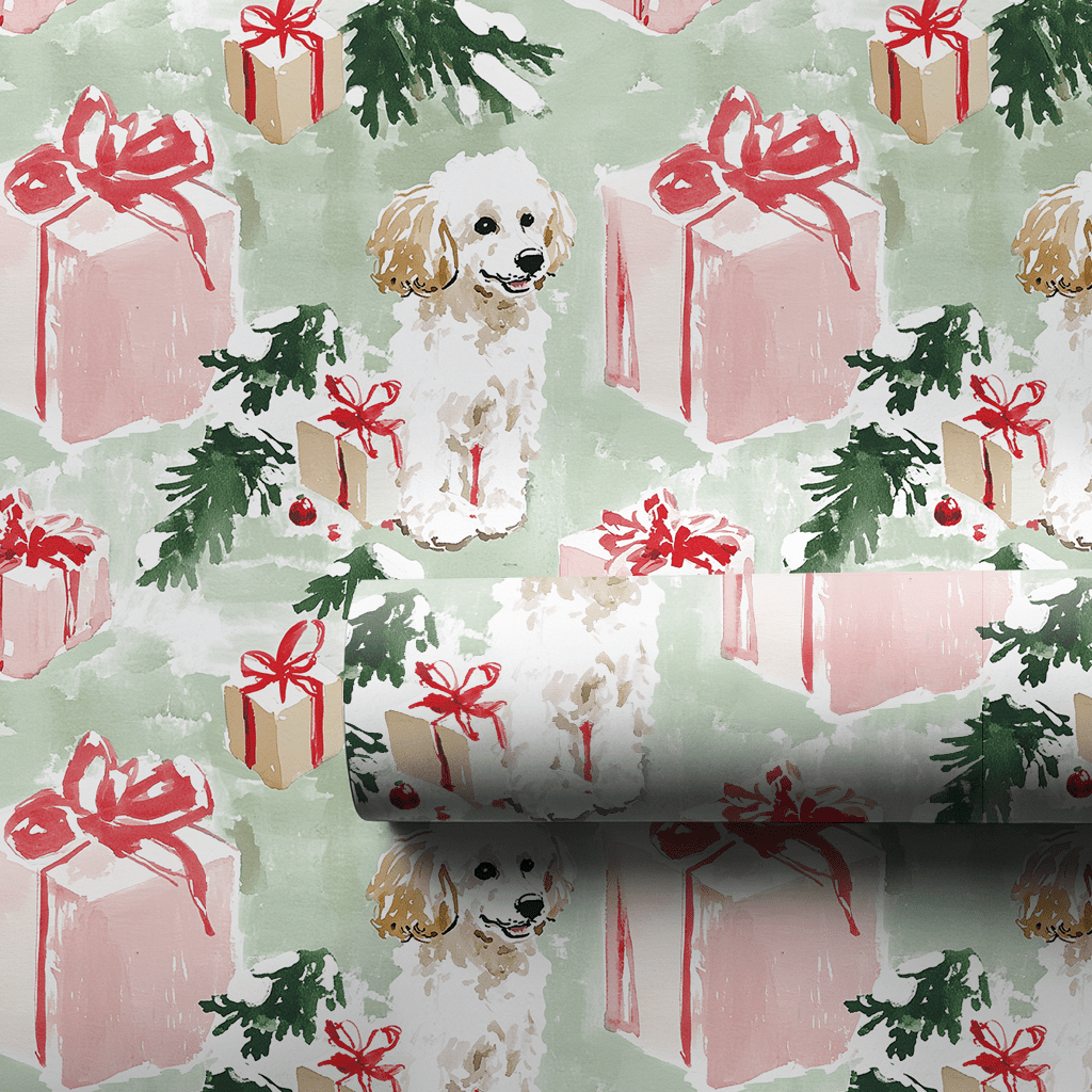 Mindi Poodle - Wrapping Paper - Aspen & Arlo