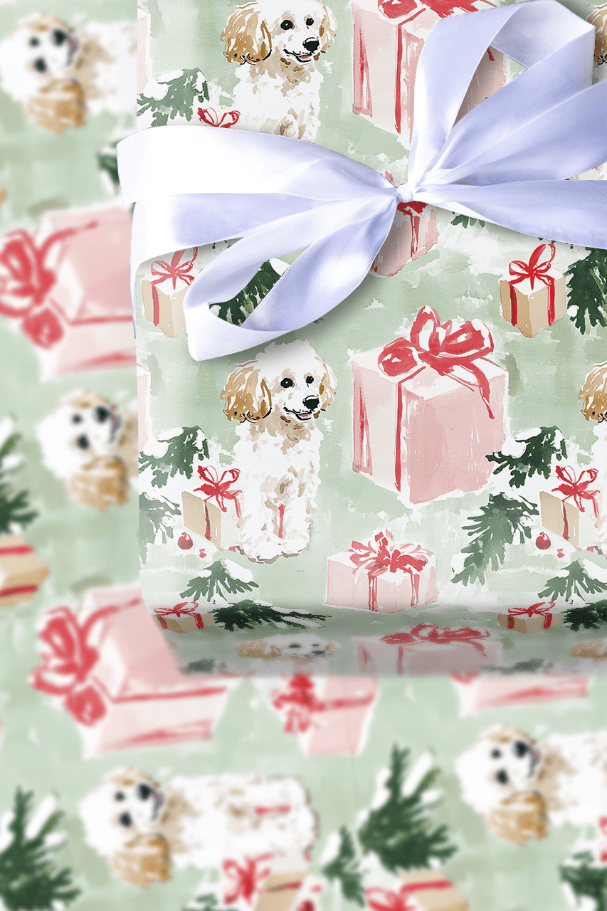 Mindi Poodle - Wrapping Paper - Aspen & Arlo