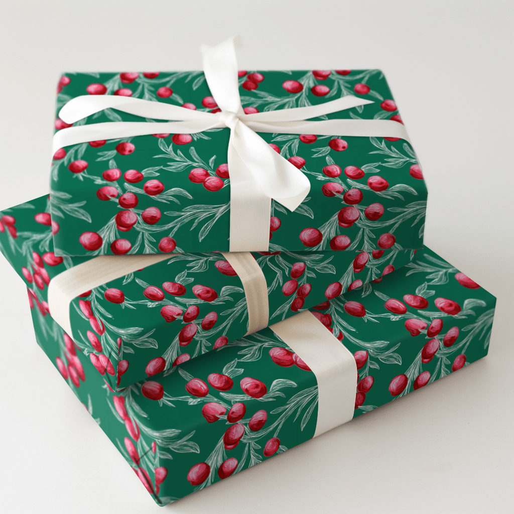 Cherry Cheer - Wrapping Paper - Aspen & Arlo