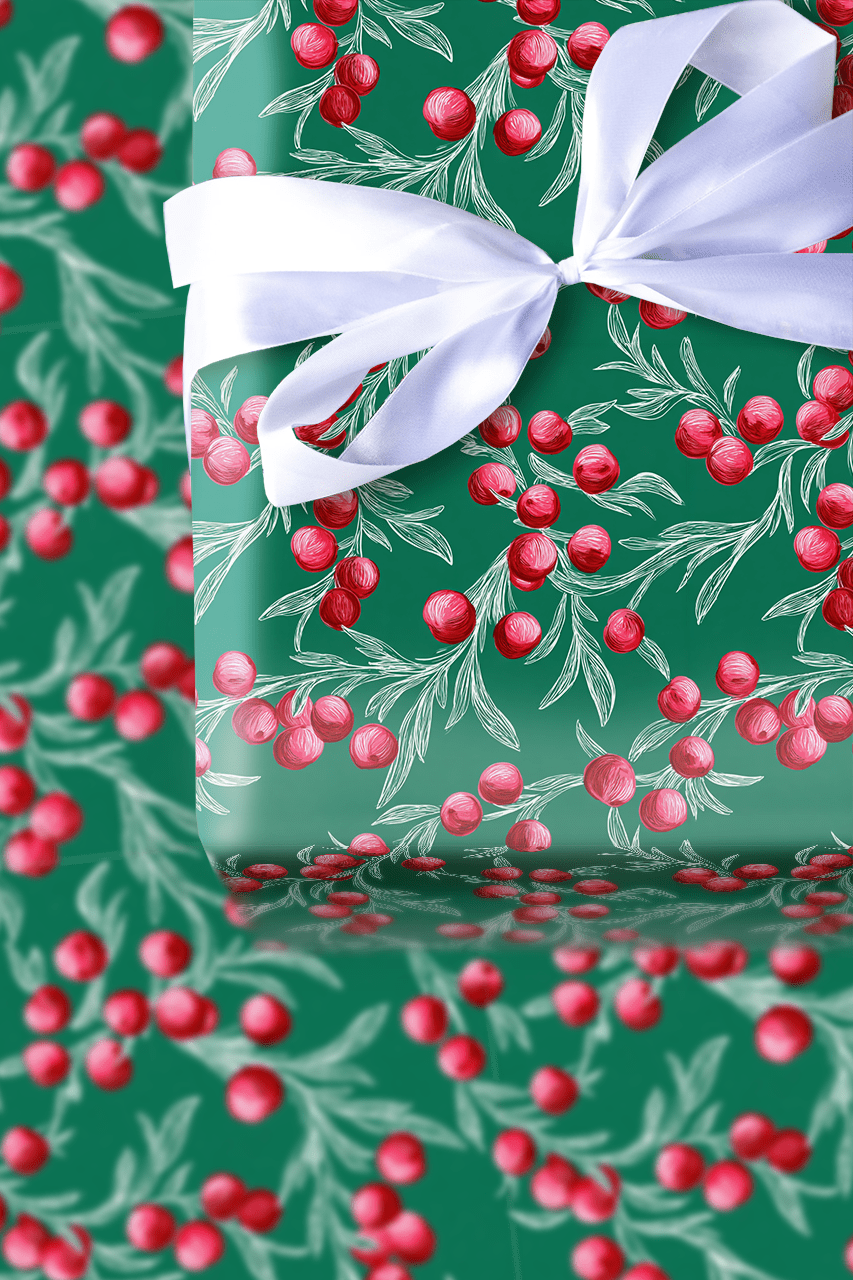Cherry Cheer - Wrapping Paper - Aspen & Arlo