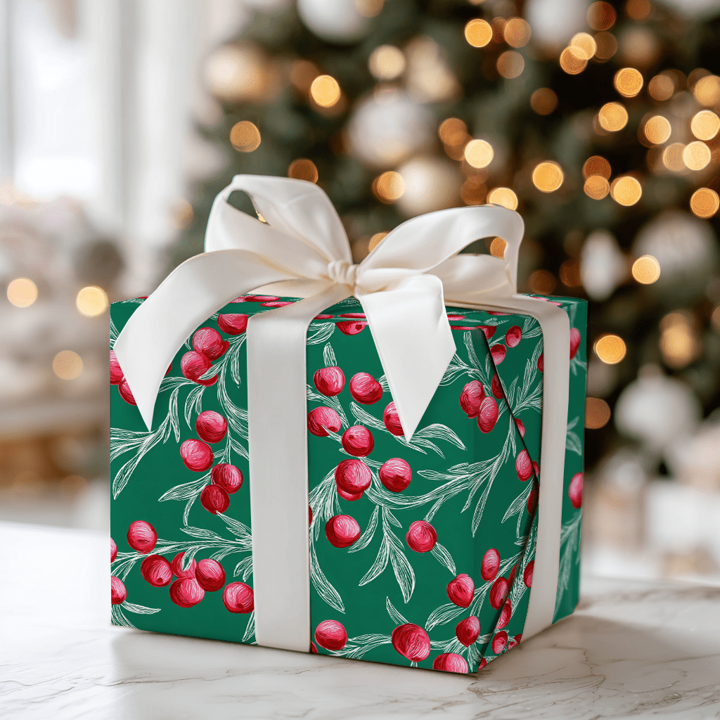 Cherry Cheer - Wrapping Paper - Aspen & Arlo