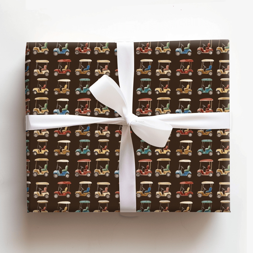 Old School Golf - Wrapping Paper - Aspen & Arlo