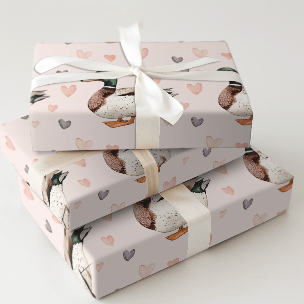 Love on the Pond - Wrapping Paper - Aspen & Arlo