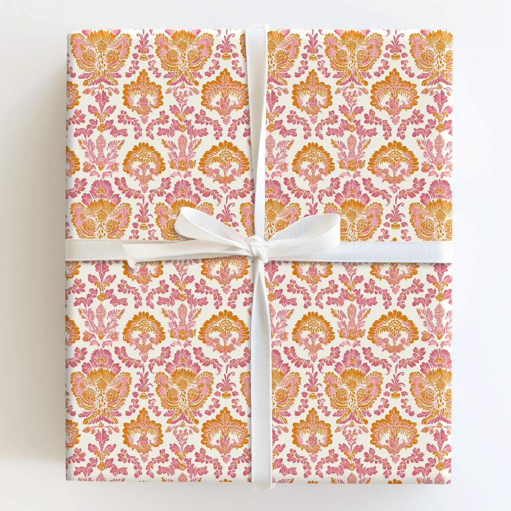 Pink Stain Glass - Wrapping Paper - Aspen & Arlo