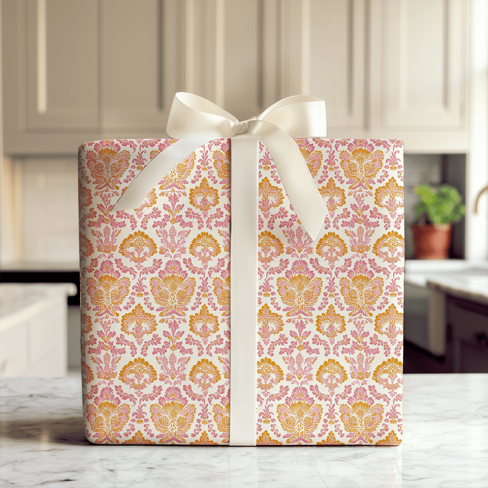 Pink Stain Glass - Wrapping Paper - Aspen & Arlo