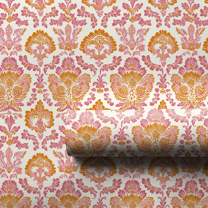 Pink Stain Glass - Wrapping Paper - Aspen & Arlo