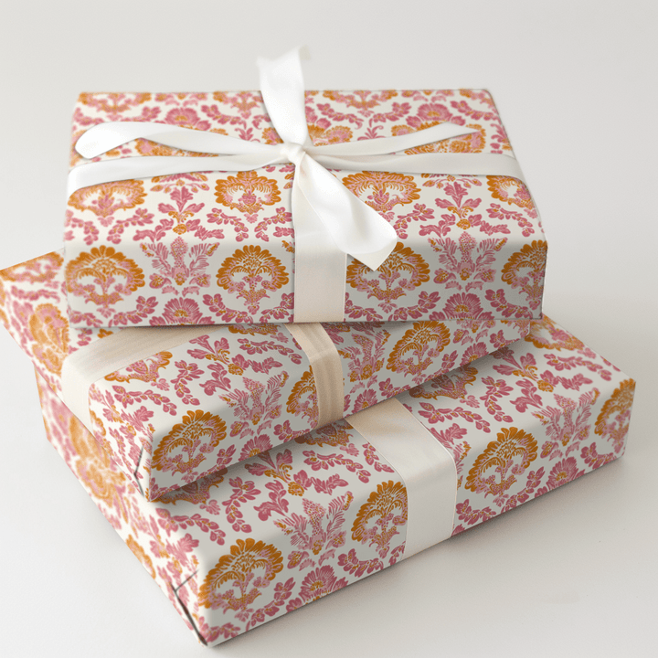Pink Stain Glass - Wrapping Paper - Aspen & Arlo
