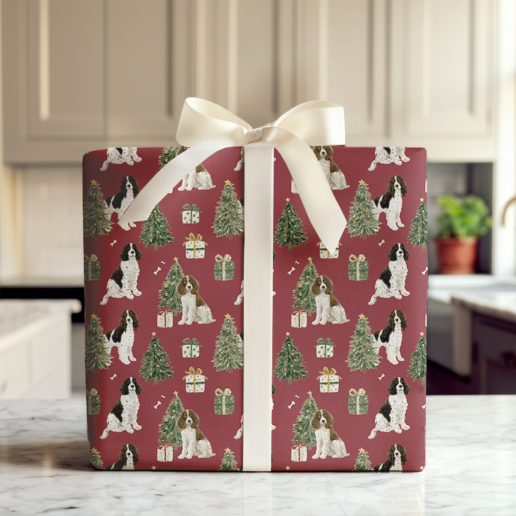 Springer Spaniels at Christmastime