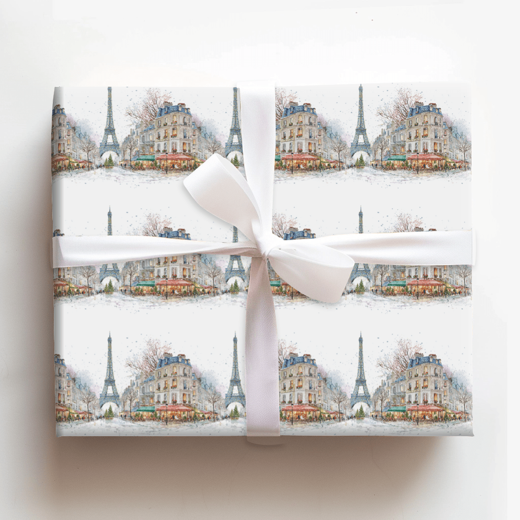 Joyeux Lights in Paris - Wrapping Paper - Aspen & Arlo