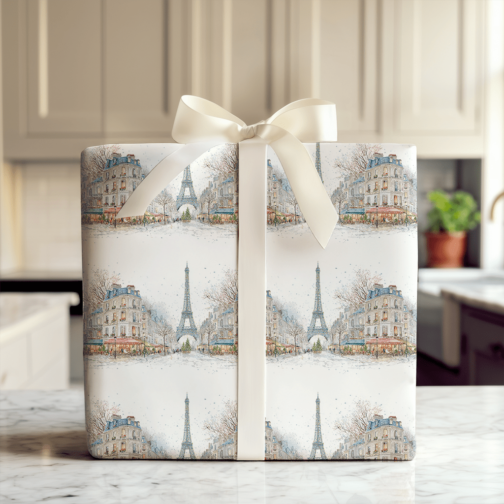 Joyeux Lights in Paris - Wrapping Paper - Aspen & Arlo