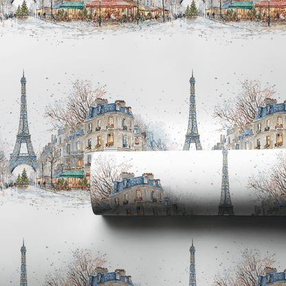 Joyeux Lights in Paris - Wrapping Paper - Aspen & Arlo