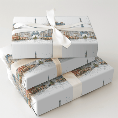 Joyeux Lights in Paris - Wrapping Paper - Aspen & Arlo