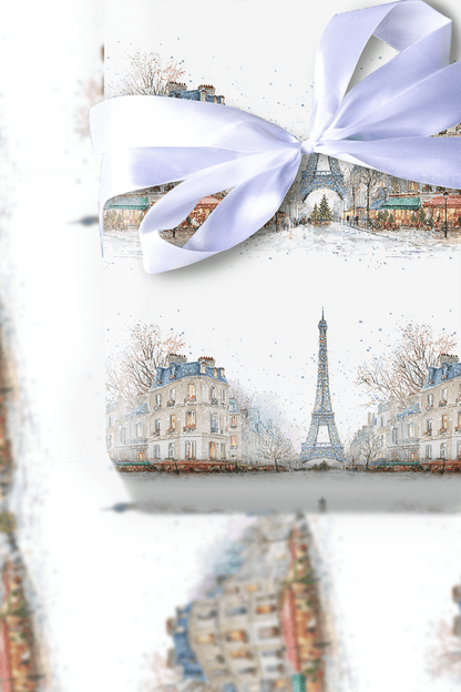 Joyeux Lights in Paris - Wrapping Paper - Aspen & Arlo