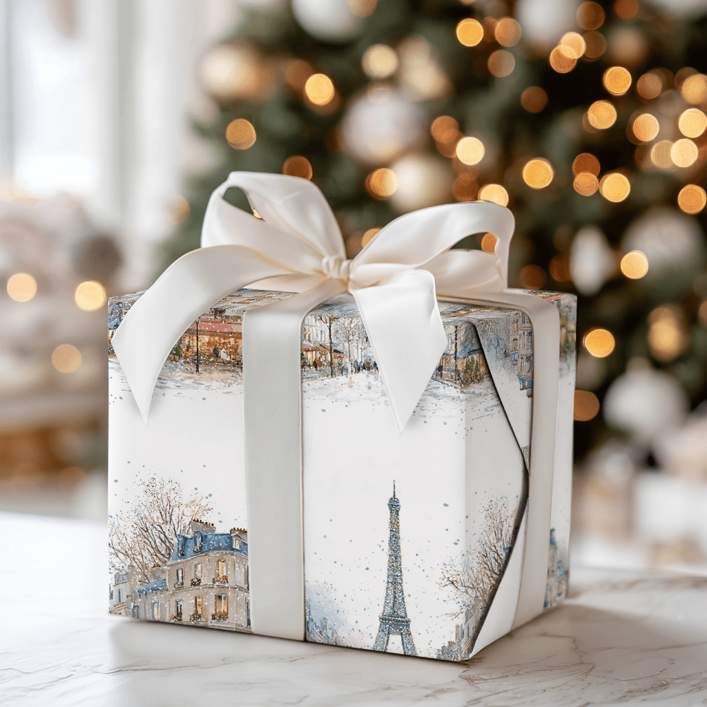 Joyeux Lights in Paris - Wrapping Paper - Aspen & Arlo
